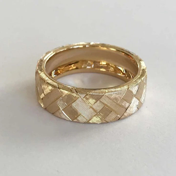 Vintage guld mesh-ring