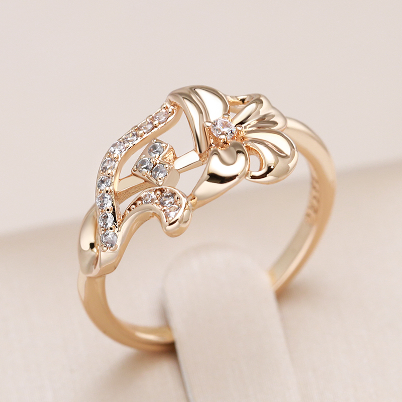 Elegant forgyldt ring