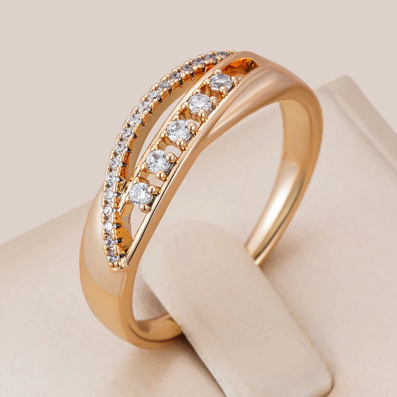 Elegant skinnende ring